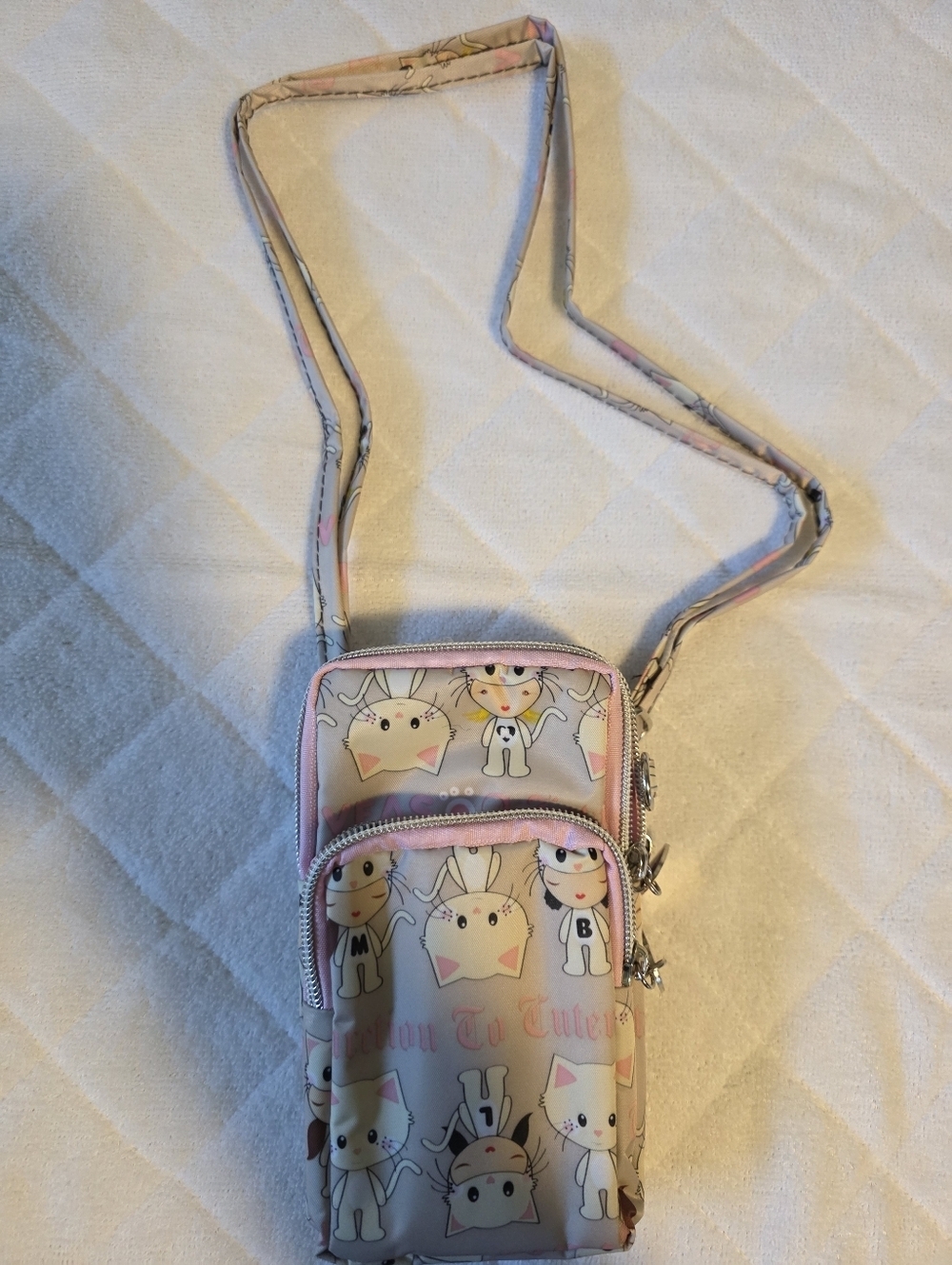 Crossbody Bag Phone Sleeve Concert Venue Festival Adjustable Strap Arm Wrist NWT - Picture 4 of 11